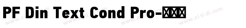 PF Din Text Cond Pro字体转换 PF Din Text Cond Pro字体转换